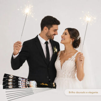 20 Velas Sparklers 60cm Estrelinhas Indoor Para Casamento,