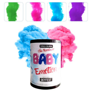 Fumaça Colorida Chá Revelação Lata Grande Azul Rosa Verde
