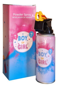 Spray Pó Colorido Chá Revelação Azul ou Rosa