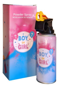 Spray Pó Colorido Chá Revelação Azul ou Rosa
