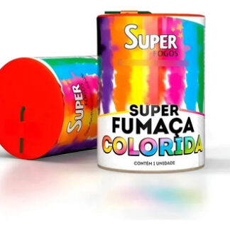 01 Lata Grande 75 Mm Fumaça Colorida Futebol Festa Dj Foto Vermelho