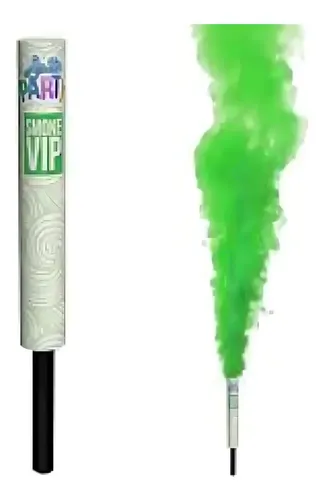 2 Bastão Fumaça Colorida 20mm Diversas Cores Cor Verde Verde