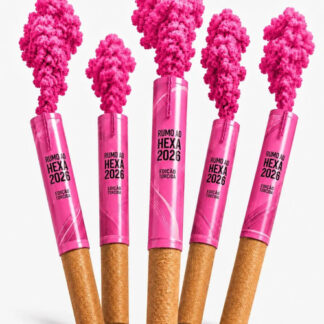 Fumaça Colorida Bastão 20mm Kit 5 Unidades Para Jogo De Fute Rosa