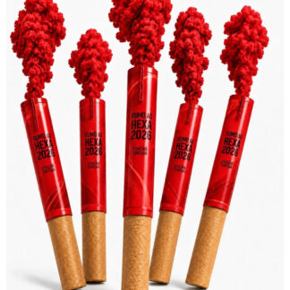 Fumaça Colorida Bastão 20mm Kit 5 Unidades Para Jogo De Fute Vermelho