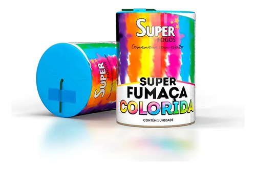 Fumaça Colorida Jogo Estádio Libertadores Varias Cores Azul