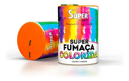 Fumaça Colorida Jogo Estádio Libertadores Varias Cores Laranja