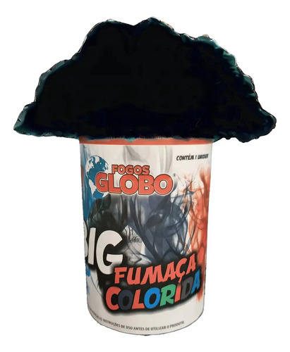Fumaça De Solo Lata Grande 75mm Torcida Ensaio Fotográfico C Preto