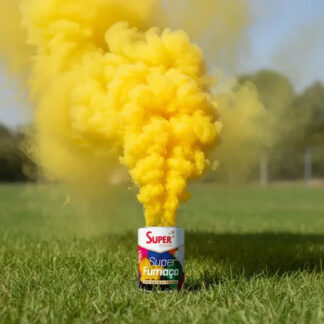 Fumaça Lata Varias Cores Torcida Jogos Chá Revelação Festas Amarelo