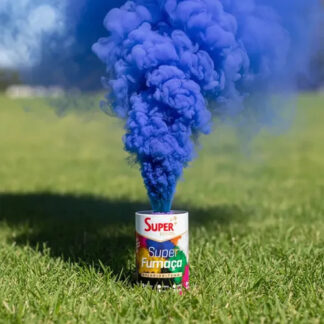 Fumaça Lata Varias Cores Torcida Jogos Chá Revelação Festas Azul