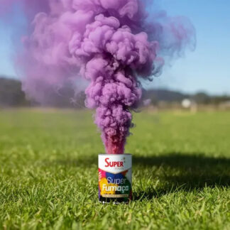 Fumaça Lata Varias Cores Torcida Jogos Chá Revelação Festas Lilás Violeta