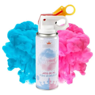Jato De Pó Colorido Para Chá Revelação – 120g Silver Festa C Azul