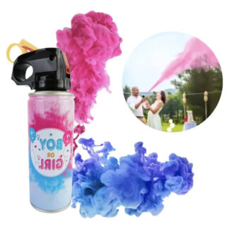 Jato Spray Extintor Chá Revelação Azul Rosa 250g Pó Colorido Rosa