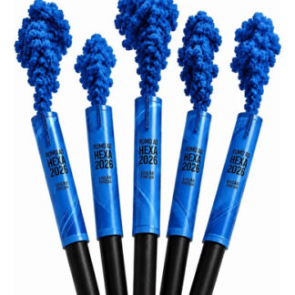 Kit 5 Fumaca Colorida Bastao 20mm Futebol Torcida Fotos Azul