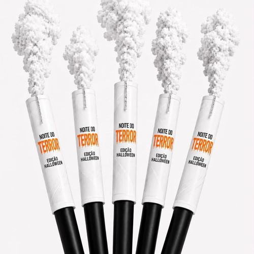 Kit 5 Unidades Bastão De Fumaça Colorida Halloween Decoração Branco