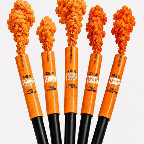Kit 5 Unidades Bastão De Fumaça Colorida Halloween Decoração Laranja