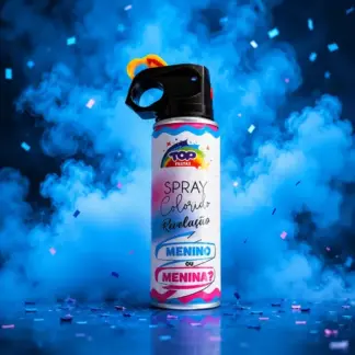 Spray Pó Chá Revelação Festas Comemoração Azul Rosa 120gr Azul